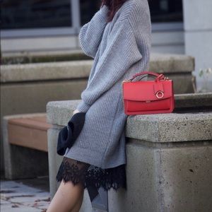 Zara knit dress lace